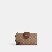 Coach Outlet Phone Wallet In Signature Canvas