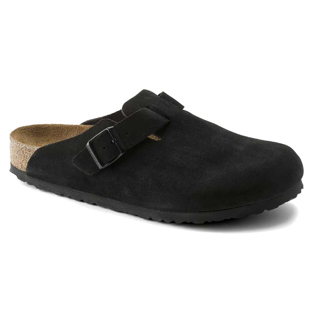 Boston Soft Footbed Suede - Black - Medium/Narrow