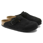 Boston Soft Footbed Suede - Black - Medium/Narrow