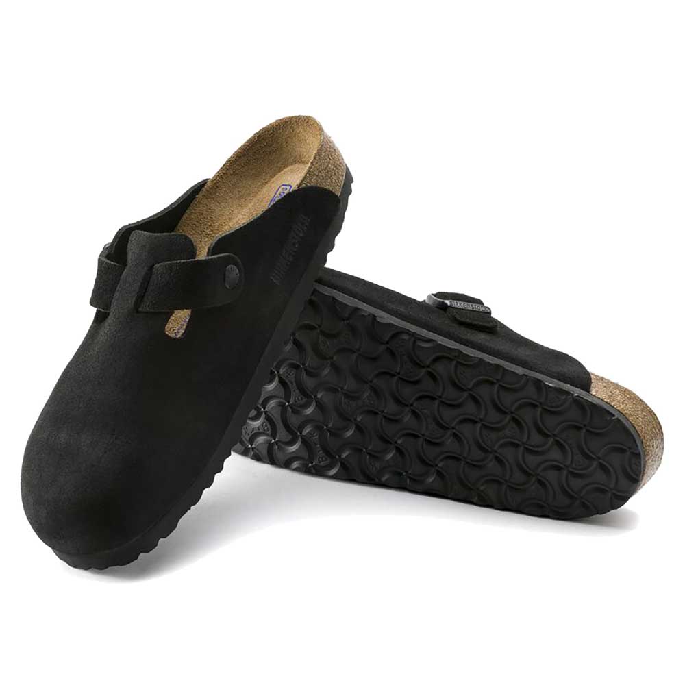 Boston Soft Footbed Suede - Black - Medium/Narrow