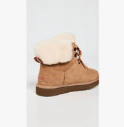 Ugg Women's, Classic Mini Alpine Lace Boot In Chestnut