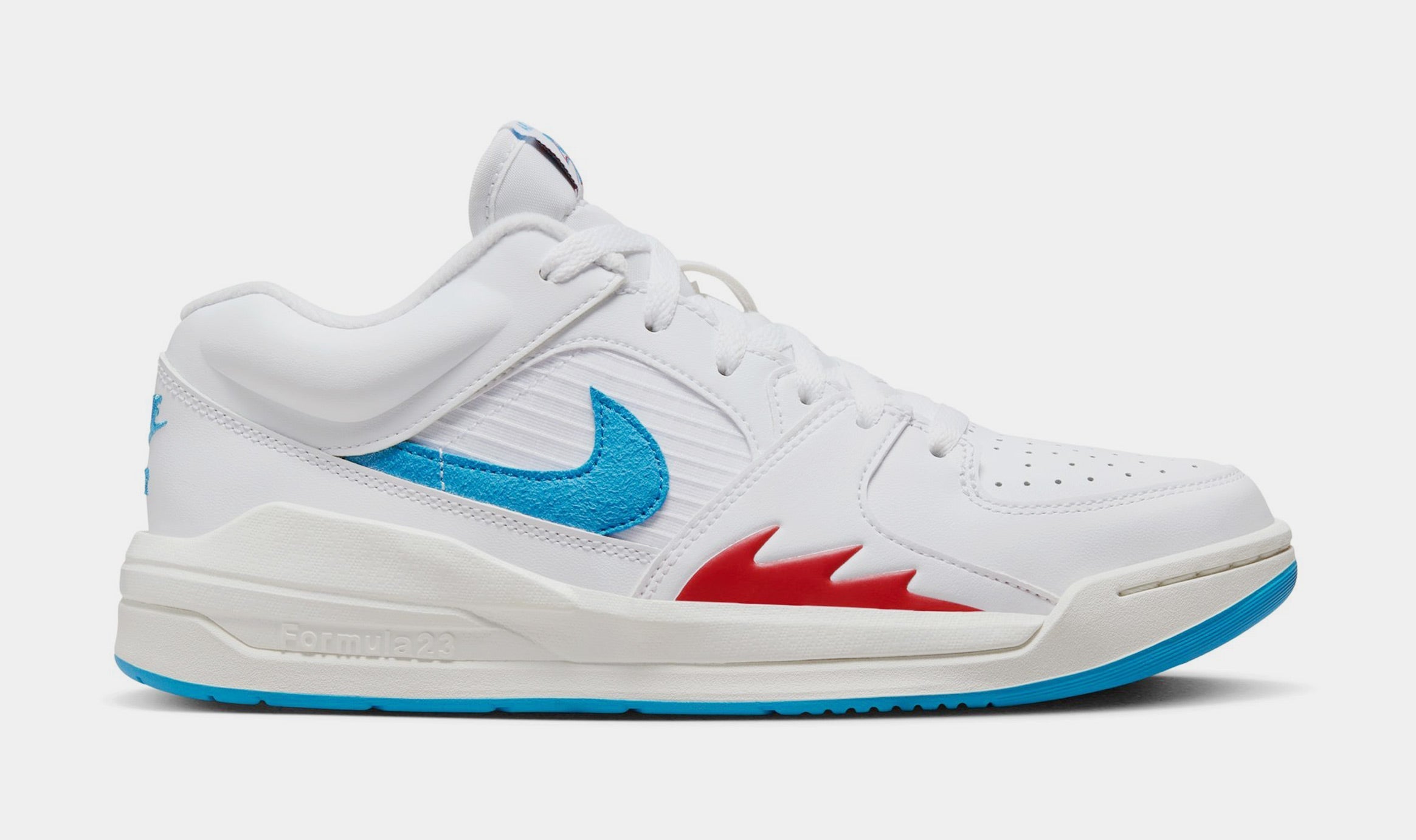 Stadium 90 Womens Basketball Shoes (White/Sail/Gym Red/Dark Powder Blue)