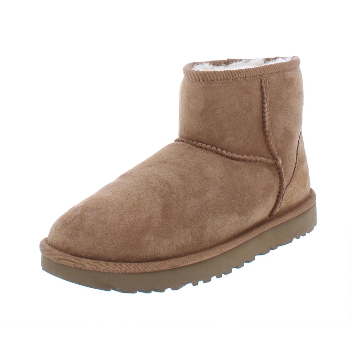 Classic Mini II Womens Suede Cold Weather Shearling Boots