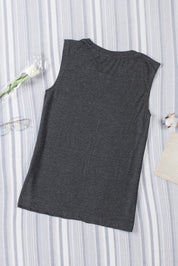 Graphic Round Neck Tank