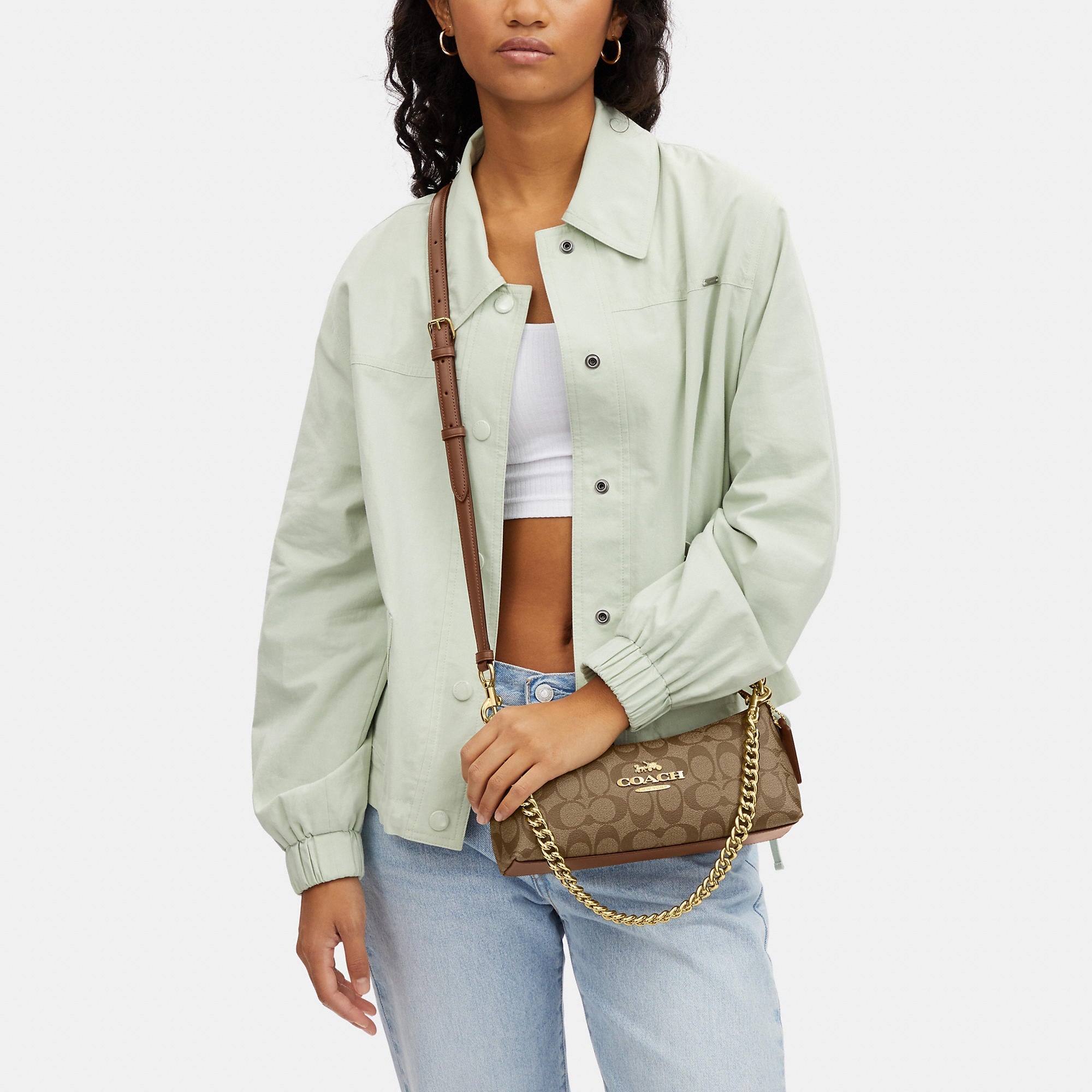 Coach Outlet Charlotte Shoulder Bag In Signature Canvas