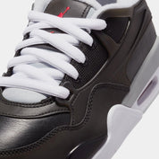 Air Jordan 4 RM Black Metallic Grade School Lifestyle Shoes (Black/Wolf Grey/White/Fire Red)