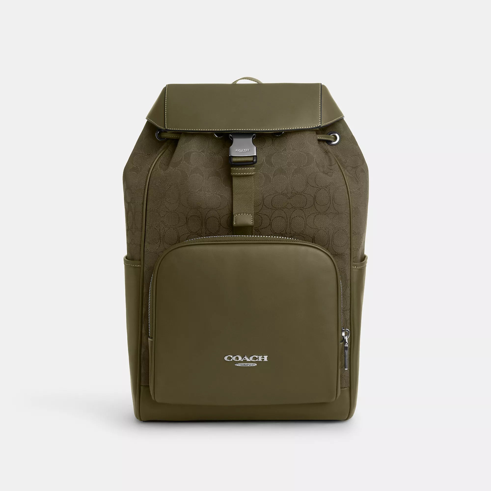 Coach Outlet Racer Backpack In Signature Jacquard