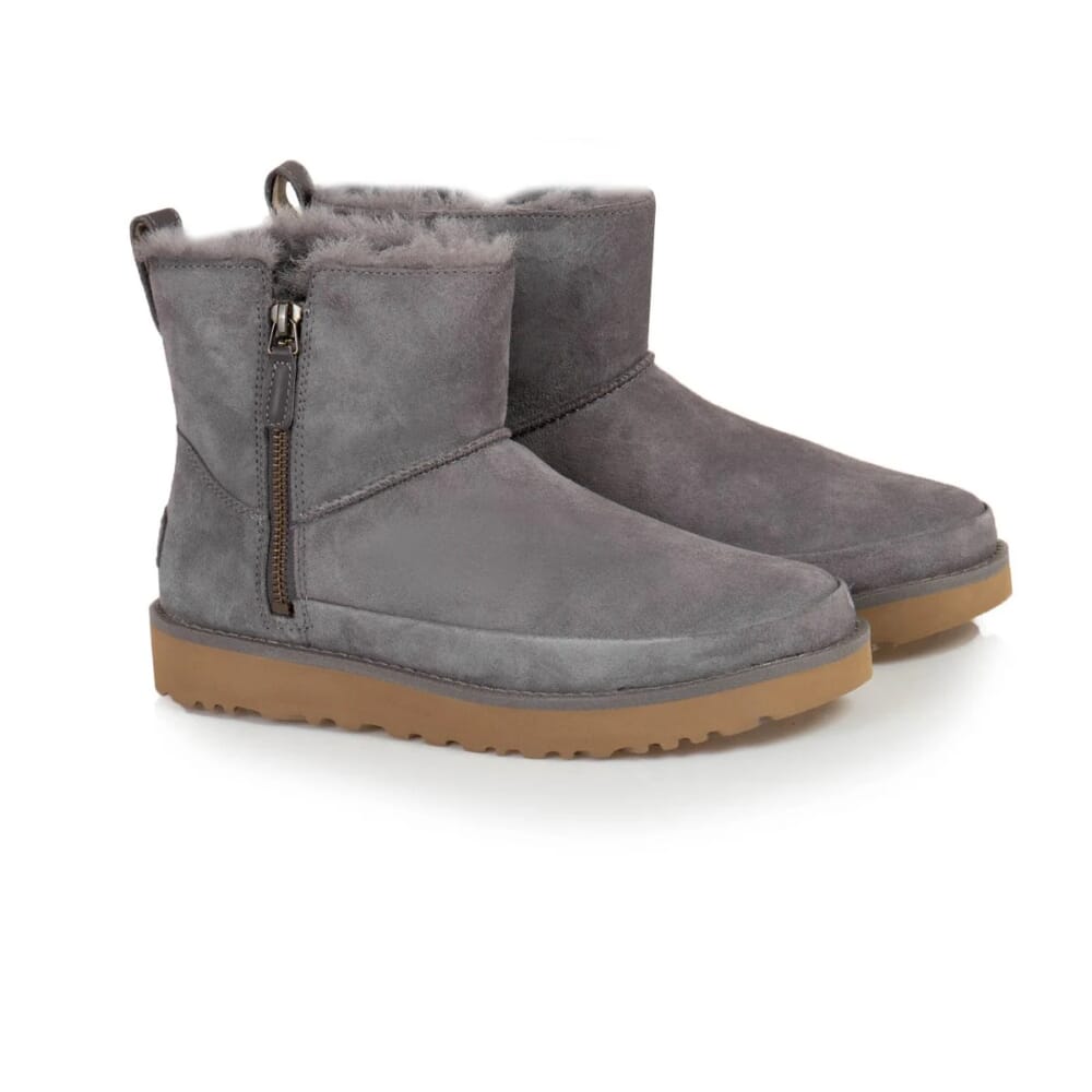 UGG Classic Zip Mini Gray  1113590-SHA Women's