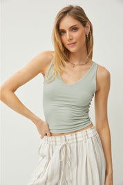 Be Cool V-Neck Wide Strap Tank