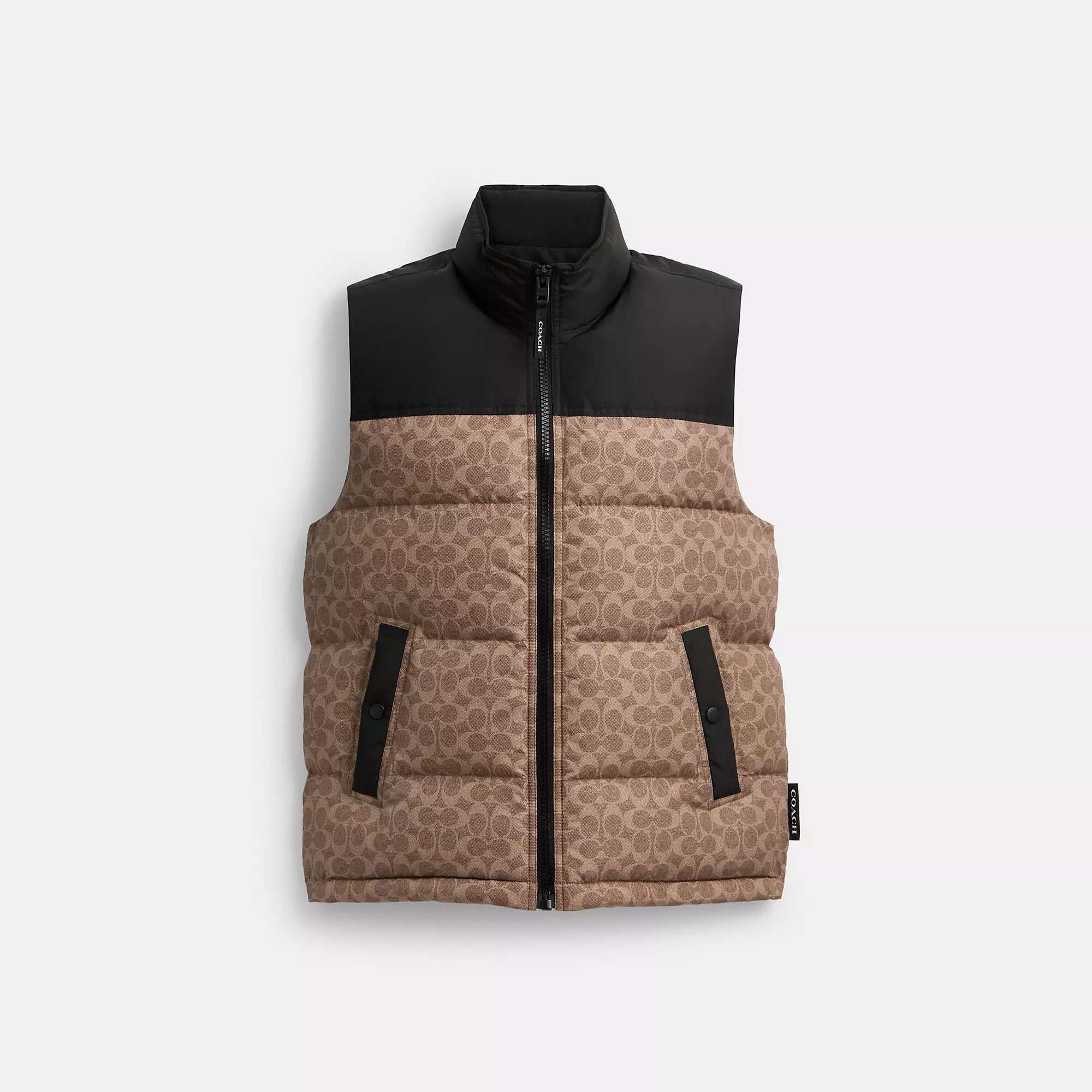 Coach Outlet Signature Down Vest In Recycled Polyester