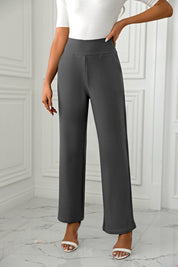 High Waist Straight Leg Pants