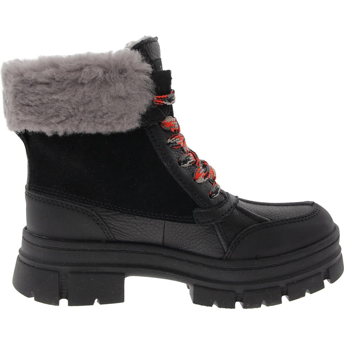 Womens Faux Fur Lined Shearling Boots