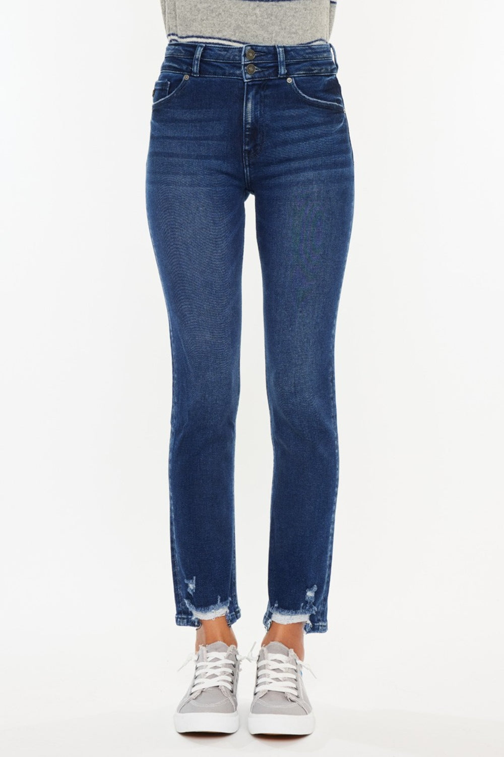 Kancan High Rise Slim Straight Jeans