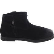 Womens Suede Solid Ankle Boots