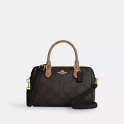 Coach Outlet Rowan Satchel Bag In Blocked Signature Canvas