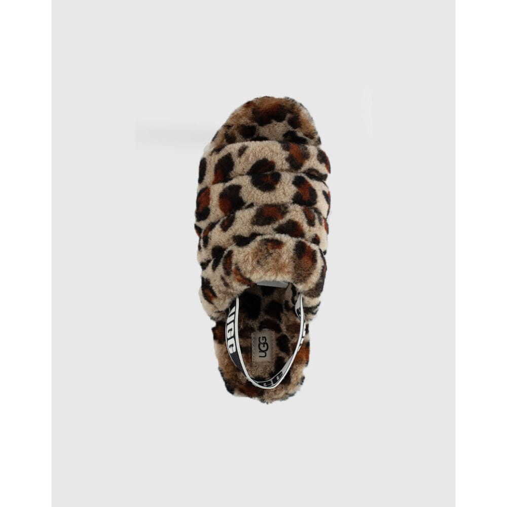 UGG Fluff Yeah Slide Leopard  1106252-AMP Women's