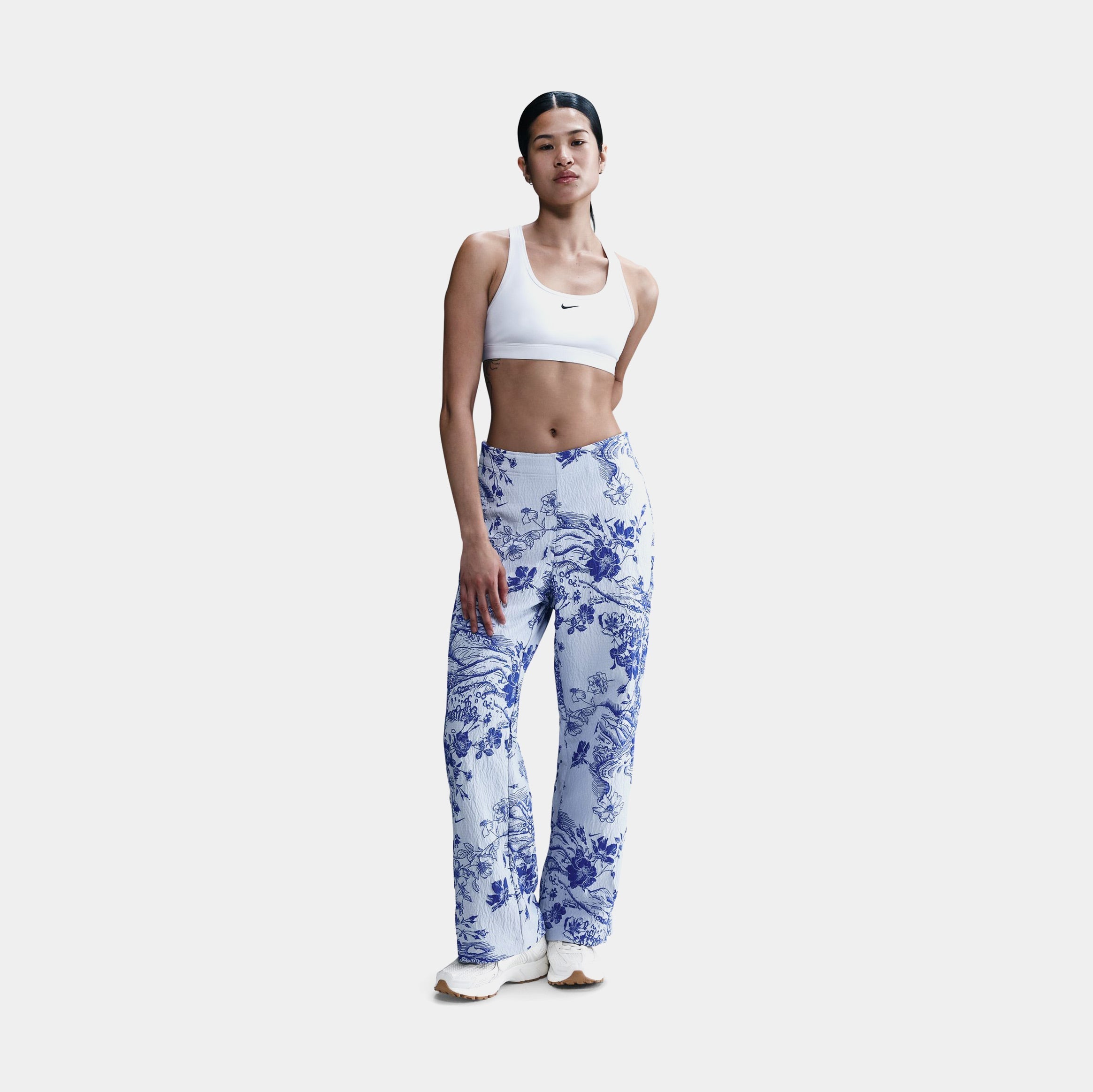 NSW Jacquard Track Womens Pants (Blue/White)