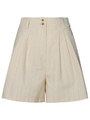 Golden Goose Cream Cotton Blend Shorts