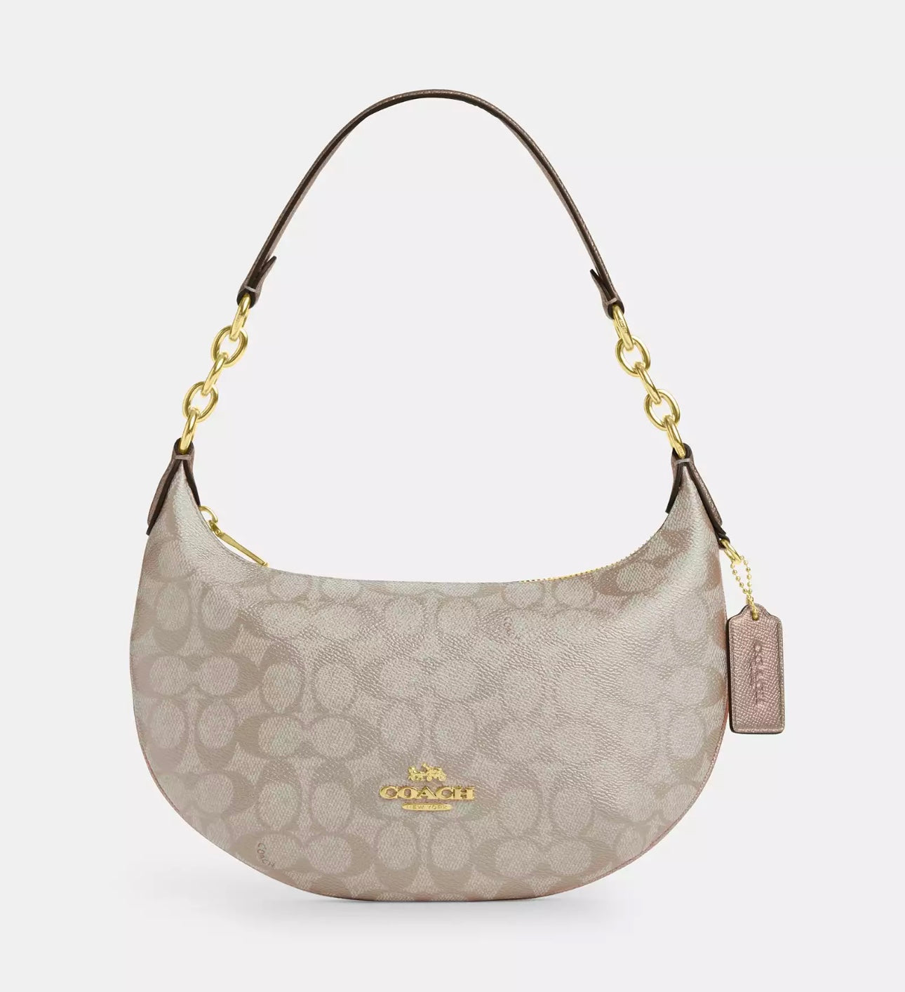 Coach Medium Payton Hobo Bag In Signature Canvas & Leather