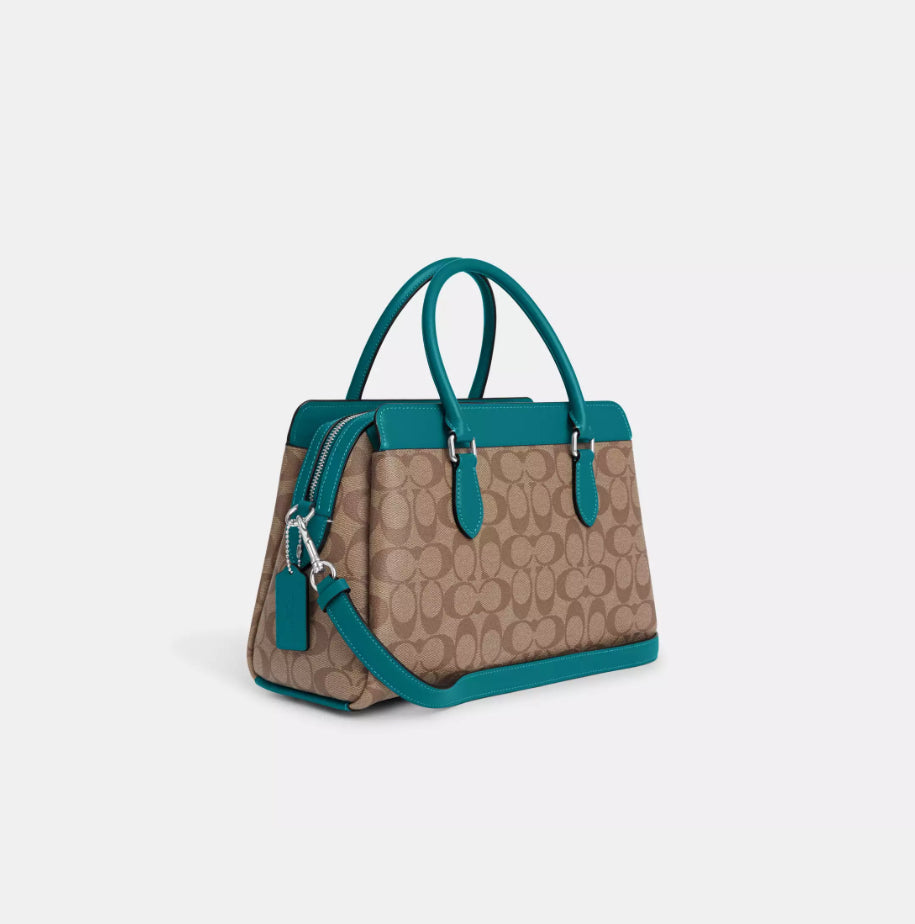 Coach Darcie Carryall Bag In Signature Canvas