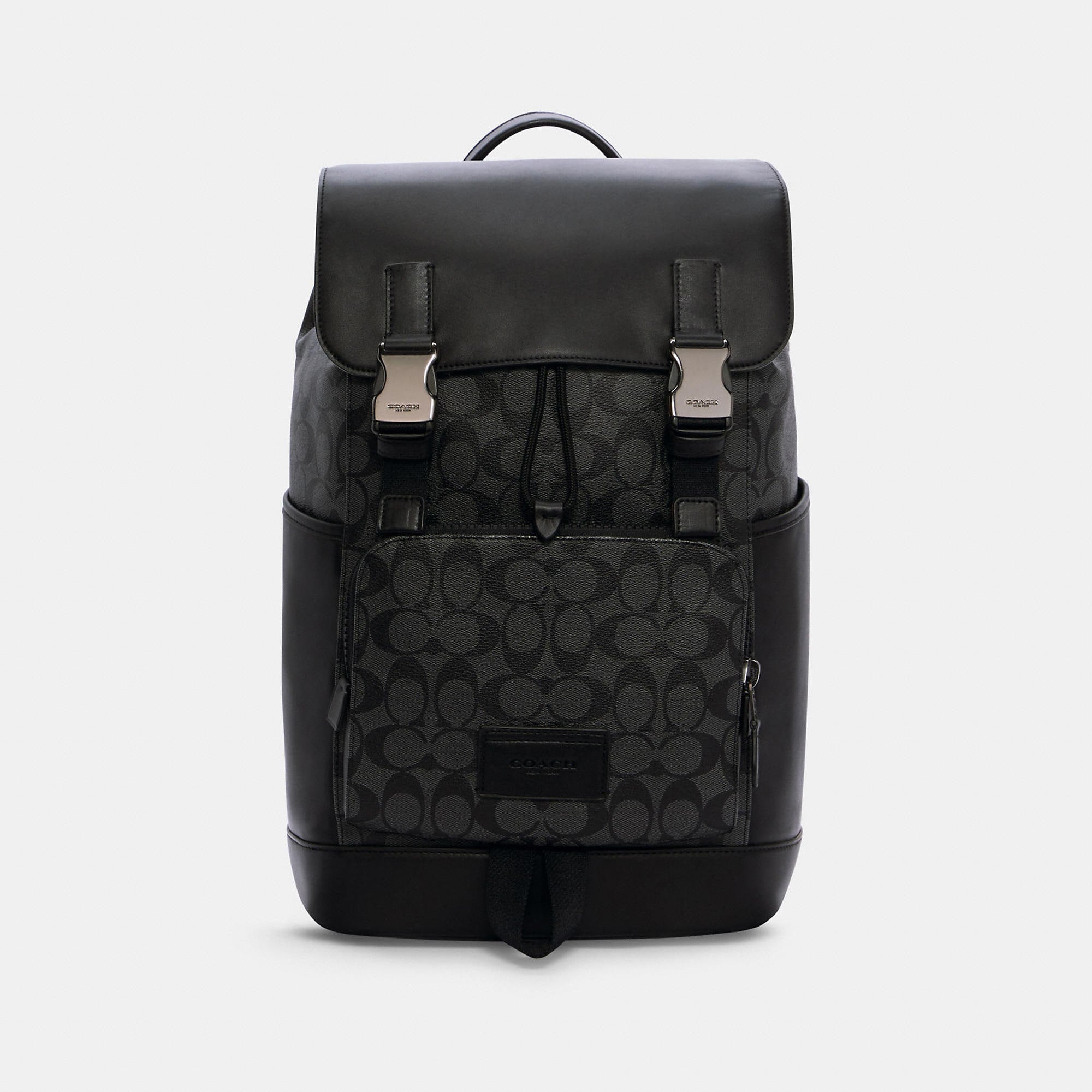 Coach Outlet Track Backpack In Signature Canvas