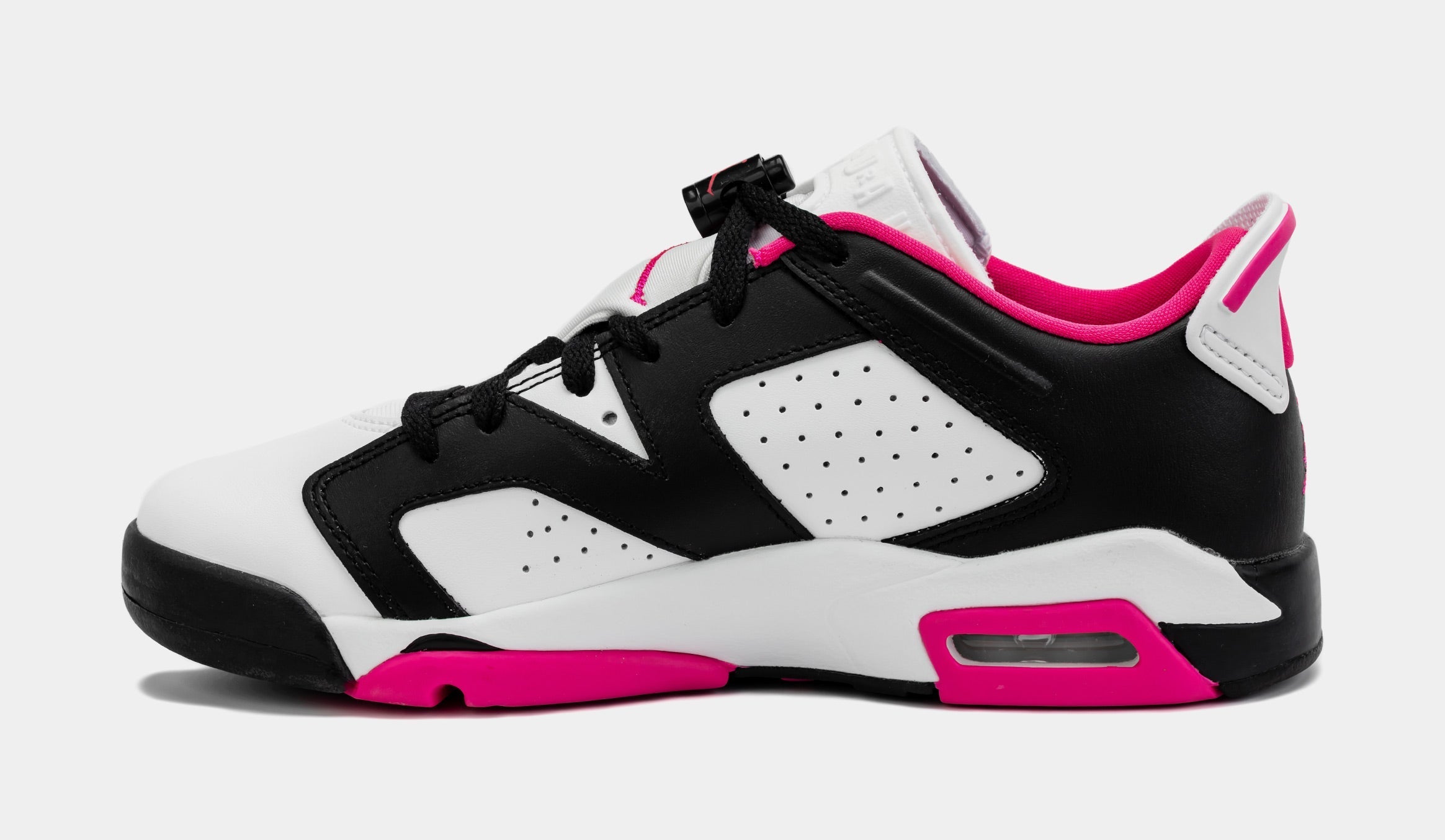 Air Jordan 6 Retro Low Fierce Pink Grade School Lifestyle Shoes (Black/Pink)