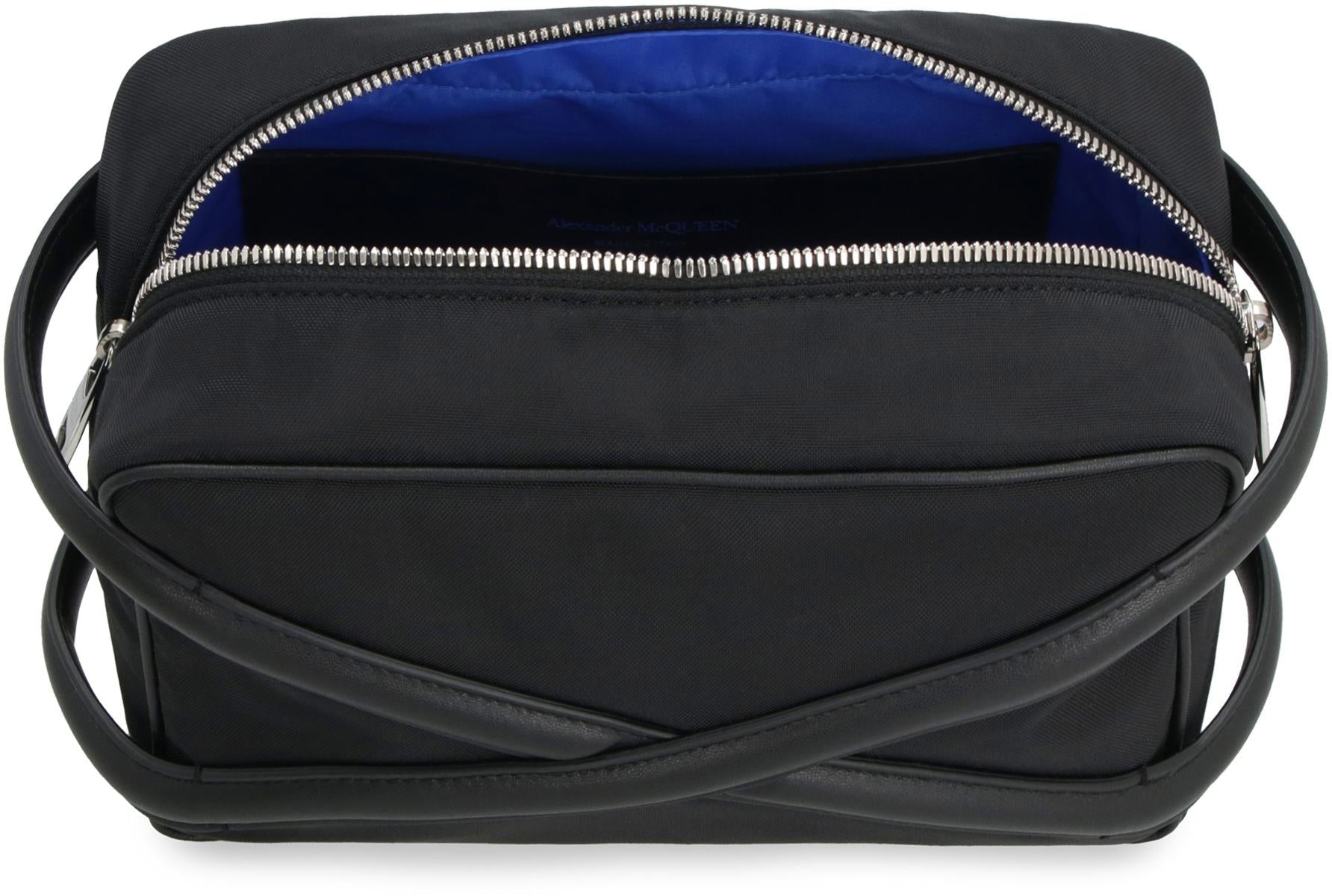 Alexander McQueen Harness Leather And Nylon Messenger Bag