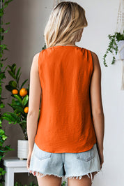 Knot Detail V-Neck Tank