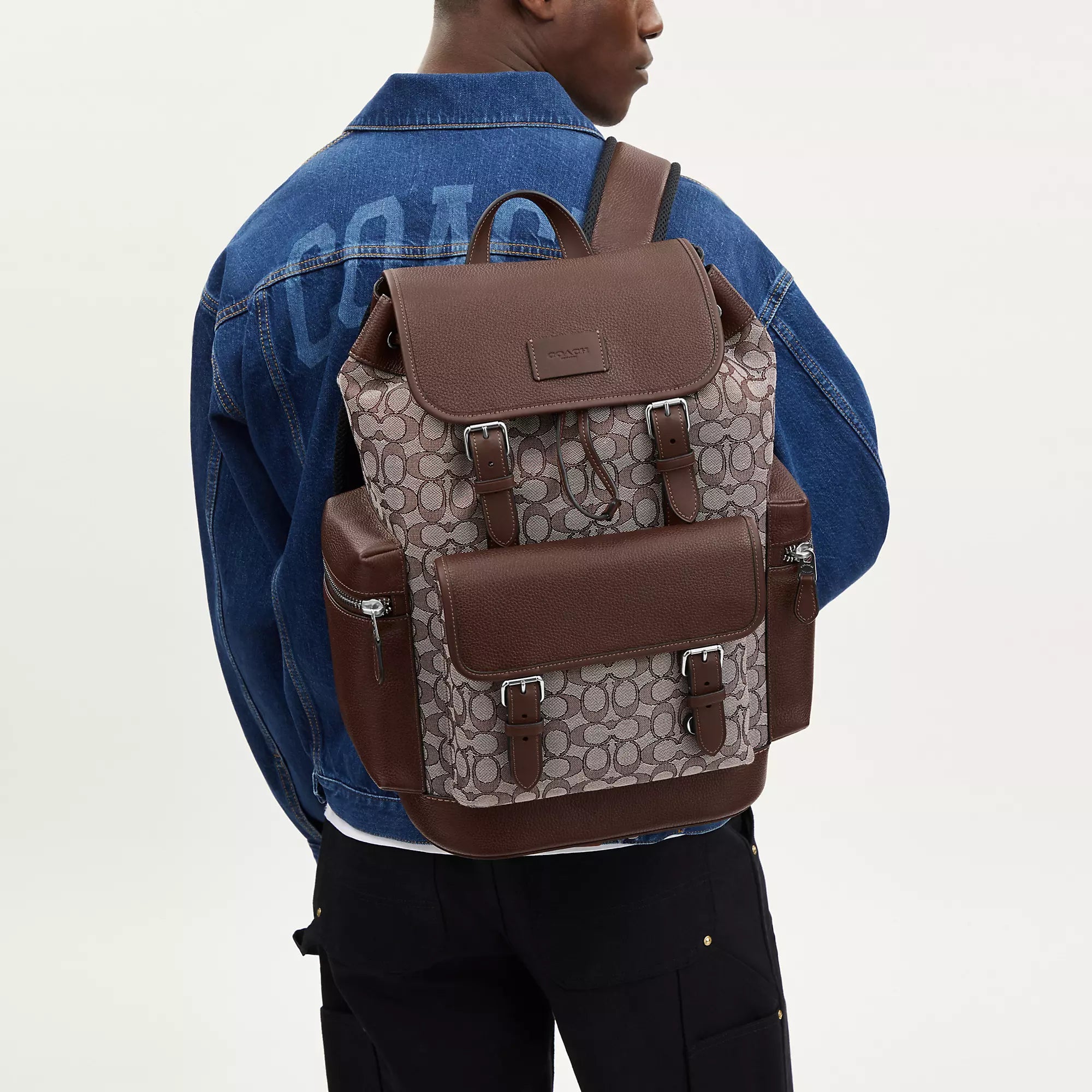 Coach Outlet Sprint Backpack In Signature Jacquard