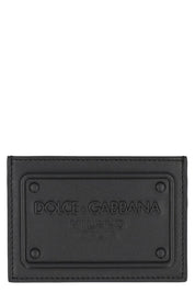 Dolce & Gabbana Logo Detail Leather Card Holder