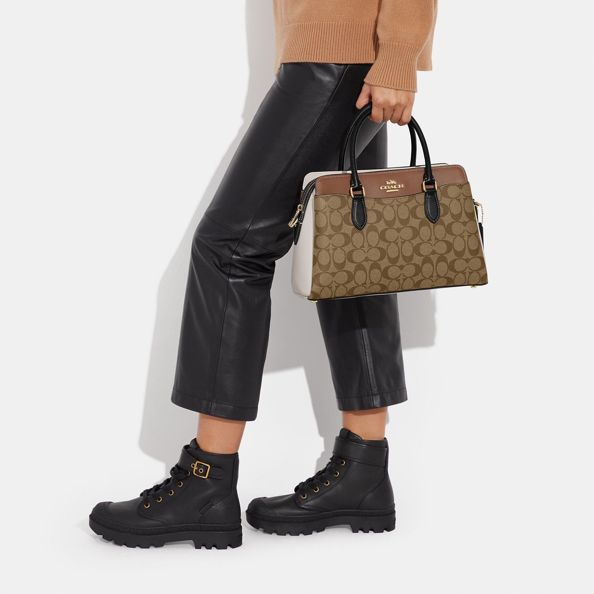 Coach Outlet Darcie Carryall In Colorblock Signature Canvas