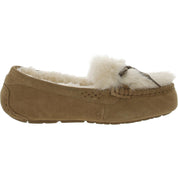 Tazz Womens Suede Moccasin Slippers