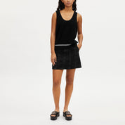 Coach Outlet Black Signature Denim Skirt