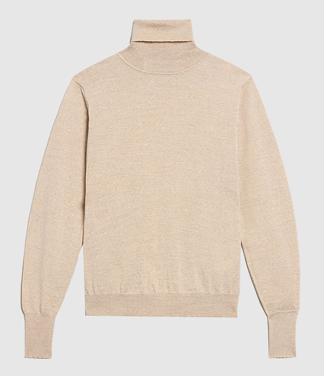 Golden Goose Distressed Roll-Neck Virgin Wool Jumper