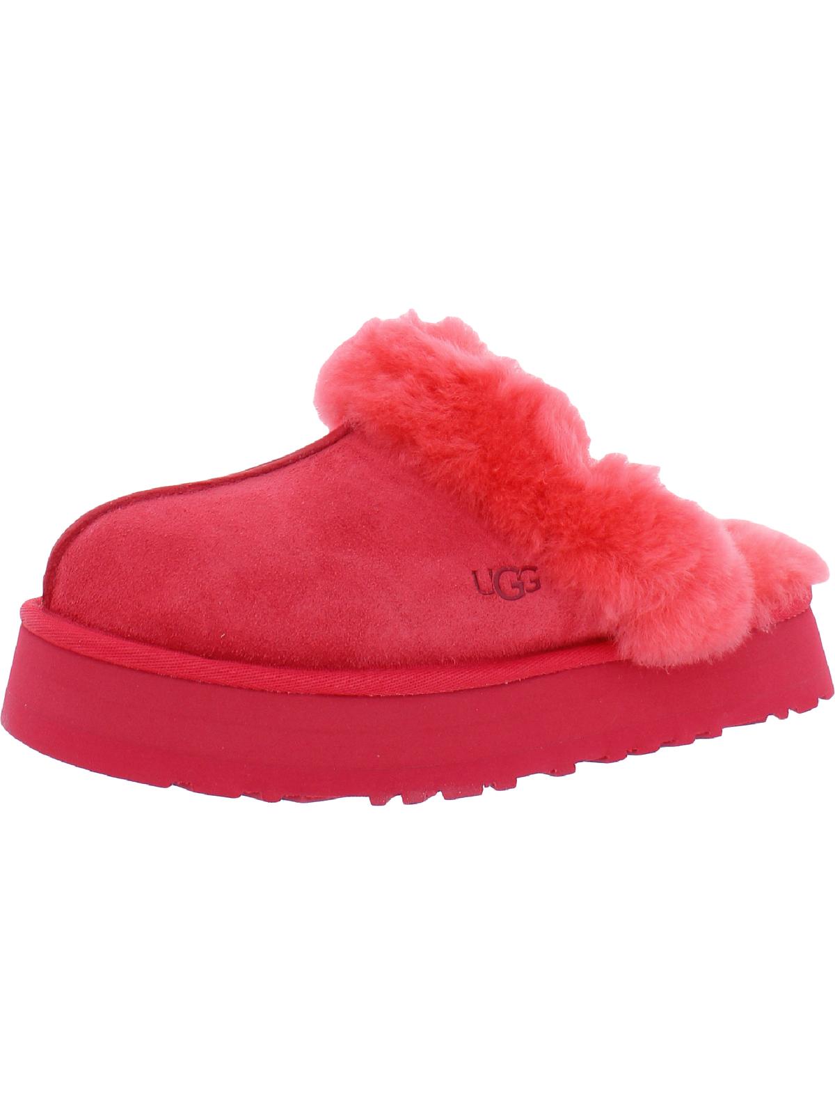 Disquette Womens Suede Slip On Slide Slippers