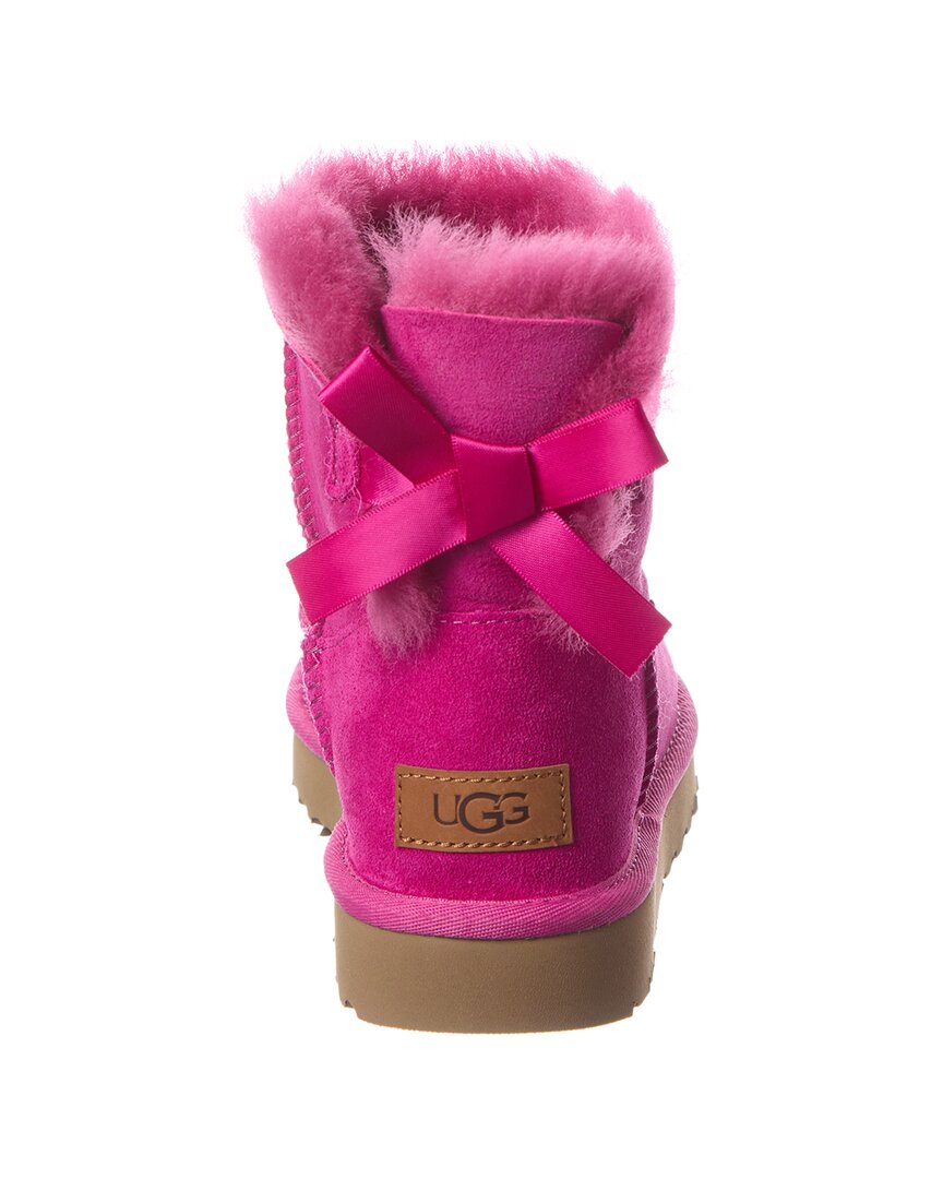 UGG Mini Bailey Bow II Suede & Shearling Boot