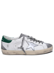 Golden Goose White Leather Super-Star Sneakers