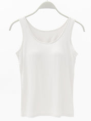 Full Size Wide Strap Modal Tank with Bra