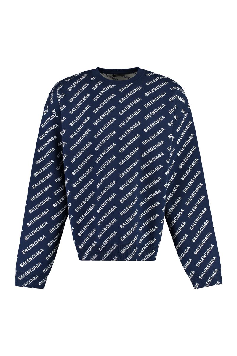 Balenciaga Long Sleeve Crew-Neck Sweater