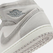 Air Jordan 1 Retro Mid Neutral Grey Mens Lifestyle Shoes (Neutral Grey/Sail/Smoke Grey)