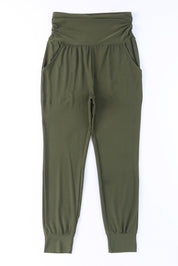 High-Rise Wide Waistband Joggers