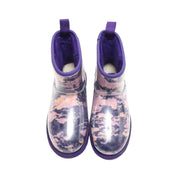 Women's Classic Clear Mini Marble Boot In Violet Night