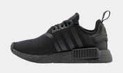 NMD R1 Triple Threat Grade School Running Shoe (Black)