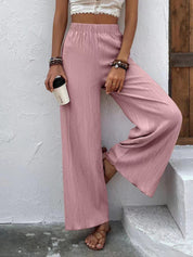 Full Size High Waist Wide Leg Pants