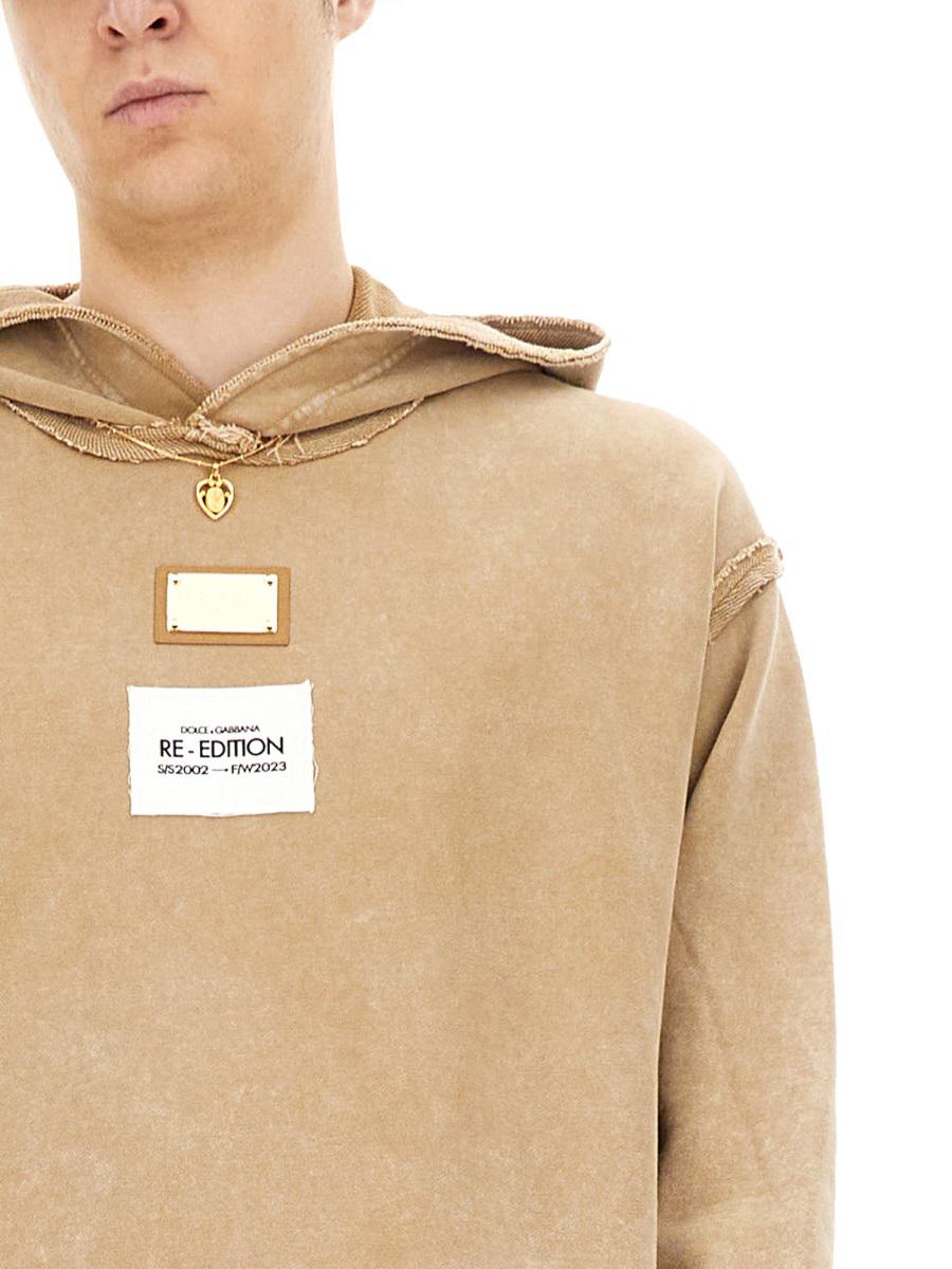 Dolce & Gabbana Sweatshirt With Logo Plaque