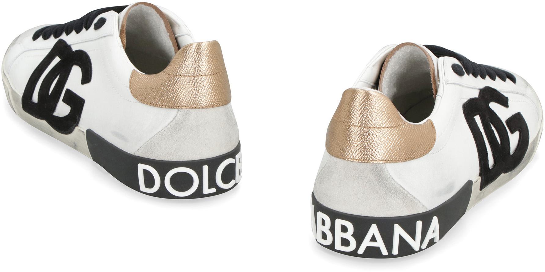 Dolce & Gabbana Portofino Leather Sneakers