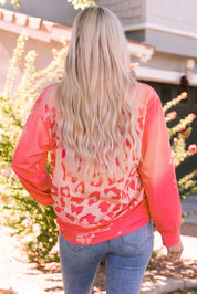 Printed Round Neck Dropped Shoulder Sweatshirt