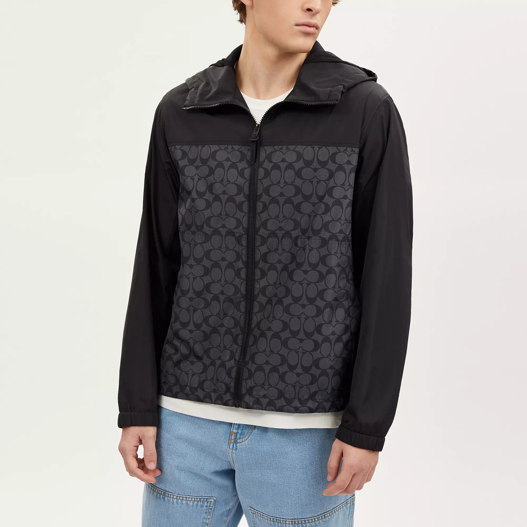 Coach Outlet Signature Full Zip Windbreaker