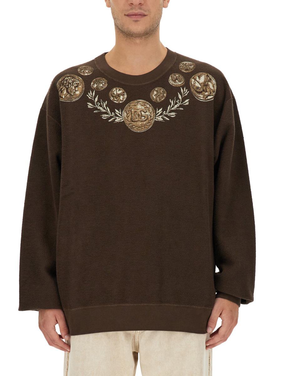 Dolce & Gabbana Coin Print Sweatshirt