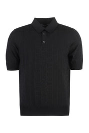 Dolce & Gabbana Jacquard Knit Polo Shirt